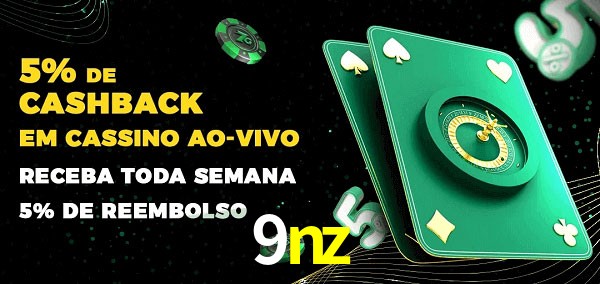 Promoções do cassino ao Vivo 9nz